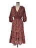 Max Studio Paisley Burgundy Casual Dress Size M - photo 1