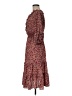 Max Studio Paisley Burgundy Casual Dress Size M - photo 5