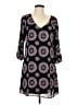 Sequin Hearts 100% Polyester Paisley Black Casual Dress Size L - photo 1