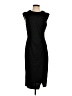 DKNY 100% Polyester Solid Black Cocktail Dress Size 4 - photo 1