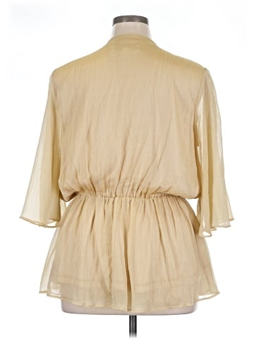 American Glamour by Badgley Mischka 3/4 Sleeve Blouse (view 2)