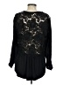 Ella Moss 100% Rayon Black Long Sleeve Blouse Size S - photo 2