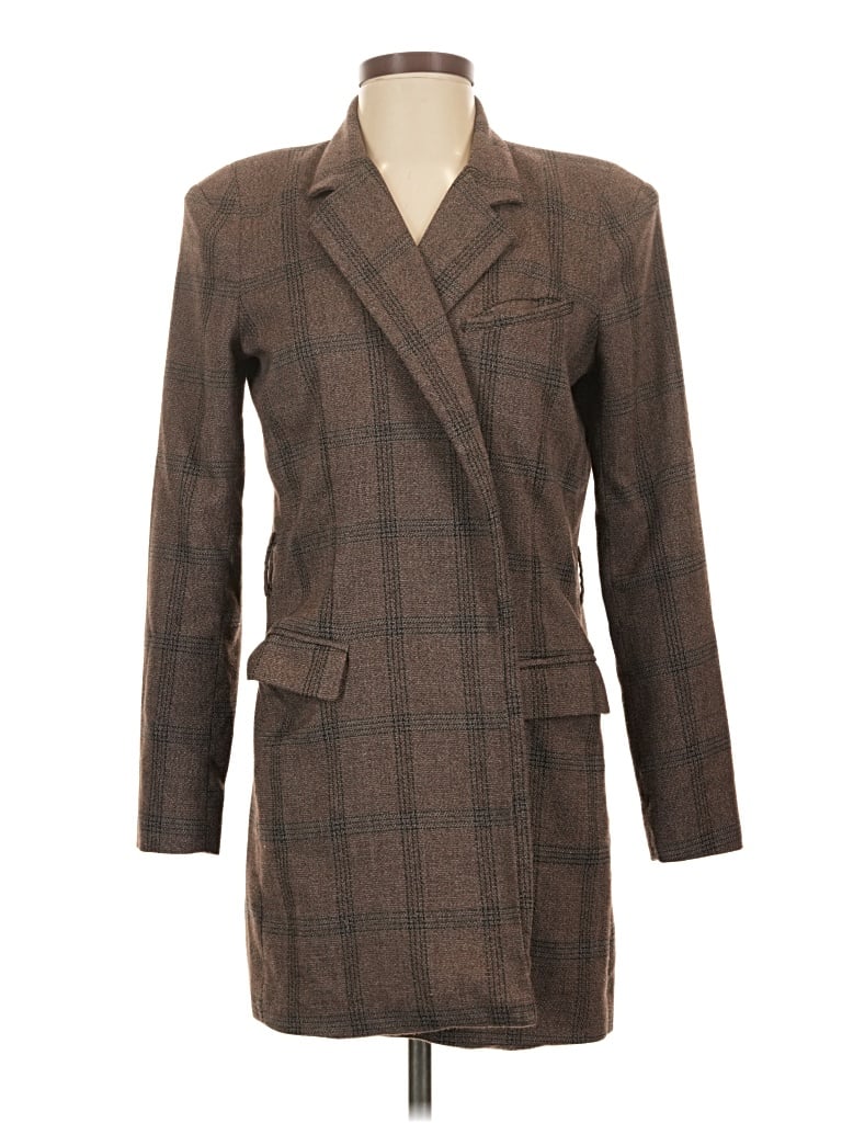 Pre-owned Afrm Coat In Brown