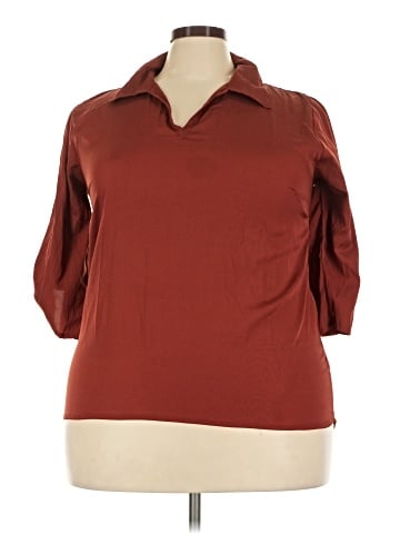 FASHION TO FIGURE 3/4 Sleeve Blouse (view 1)