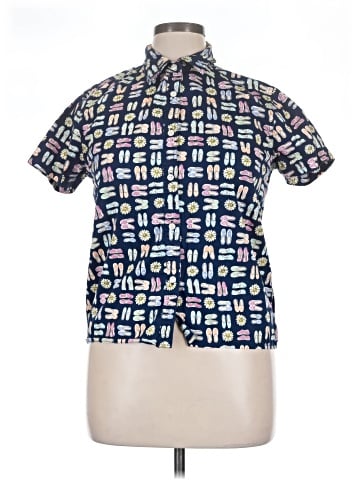 British Khaki Short Sleeve Button-Down Shirt (view 1)