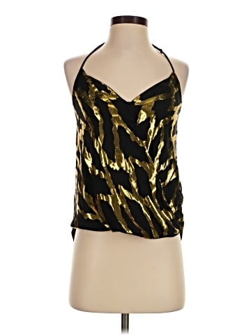 Aqua Sleeveless Silk Top (view 1)