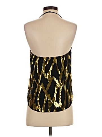Aqua Sleeveless Silk Top (view 2)