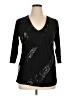 Ellen Tracy Black 3/4 Sleeve Top Size 1X - photo 1
