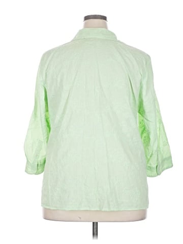 Sag Harbor 3/4 Sleeve Button-Down Shirt (view 2)