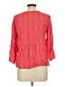 Fever 100% Rayon Red 3/4 Sleeve Blouse Size L - photo 2
