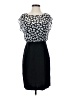 Alyx 100% Polyester Polka Dots Black Cocktail Dress Size 4 - photo 1
