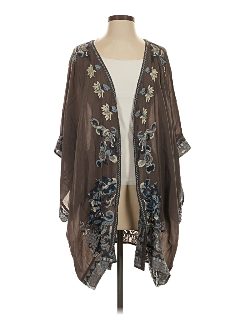 Pre-owned Johnny Was Kimono In Brown