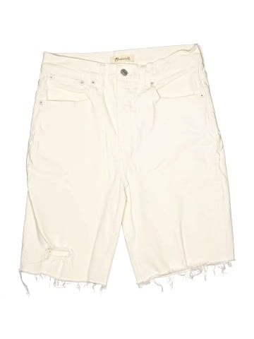 Madewell The Perfect Vintage Straight Jean in Tile White: Ripped-Knee Edition (view 1)