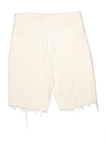 Madewell The Perfect Vintage Straight Jean in Tile White: Ripped-Knee Edition (view 2)