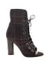 Barbara Bui Plaid Brown Ankle Boots Size EU 38 1/2 - photo 1