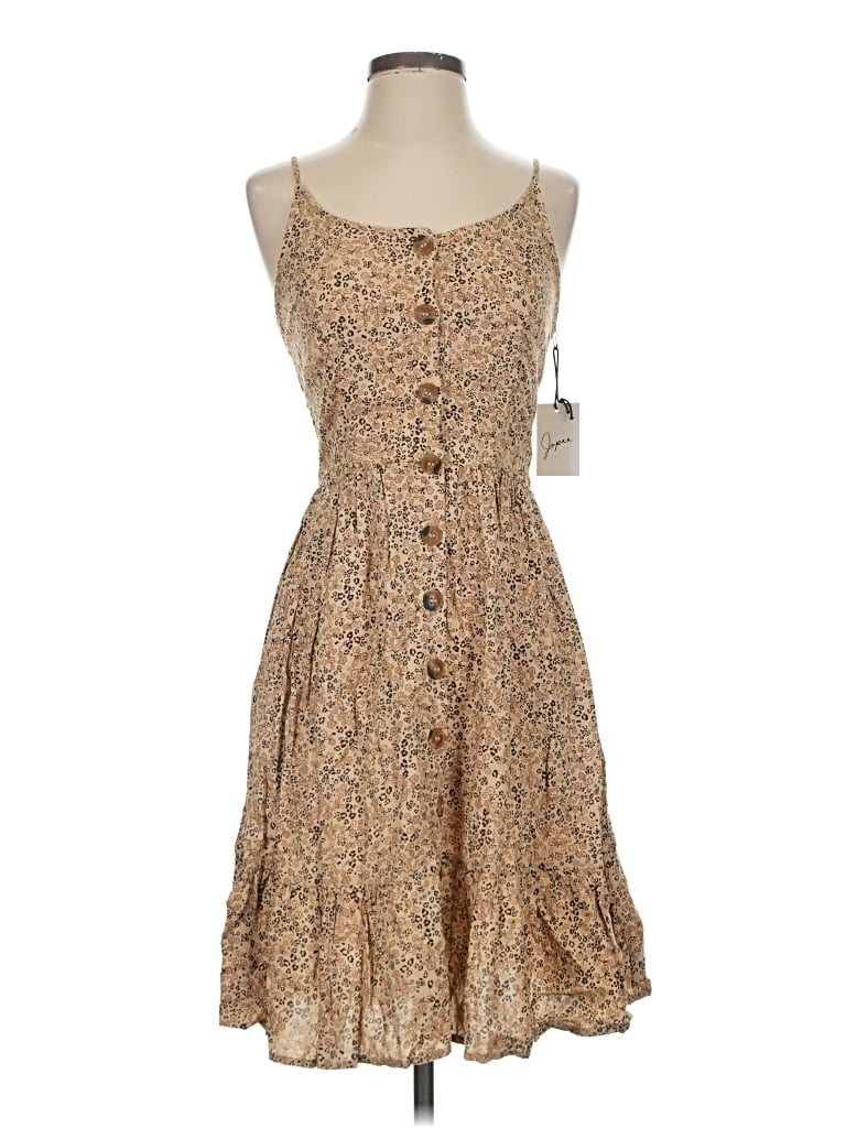 Pre-owned Japna Casual Dress In Tan