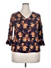Rusttydustty 100% Viscose Blue 3/4 Sleeve T-Shirt Size XXL - photo 1