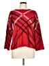 Chelsea & Theodore Plaid Red Pullover Sweater Size L - photo 1