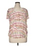 Kim Rogers Pink Short Sleeve Blouse Size XL - photo 1