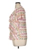 Kim Rogers Pink Short Sleeve Blouse Size XL - photo 5
