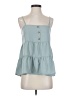 Paper Crane 100% Polyester Teal Tank Top Size XS - photo 1