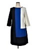 Studio One Color Block Blue Casual Dress Size 16 - photo 1