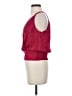 Bebe 100% Polyester Burgundy Sleeveless Blouse Size S - photo 5