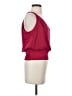 Bebe 100% Polyester Burgundy Sleeveless Blouse Size S - photo 4