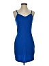 Versona 100% Polyester Solid Blue Cocktail Dress Size XS - photo 1