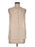 41Hawthorn Polka Dots Tan Sleeveless Blouse Size M - photo 1