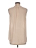 41Hawthorn Polka Dots Tan Sleeveless Blouse Size M - photo 2