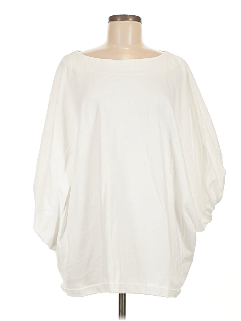 Pre-owned Bryn Walker 3/4 Sleeve Top Ivory Boatneck Tops