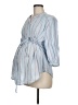 Old Navy - Maternity Blue 3/4 Sleeve Blouse Size M - photo 1