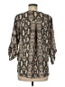 West Kei 100% Polyester Silver 3/4 Sleeve Blouse Size M - photo 2