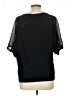 2b bebe Black Short Sleeve Blouse Size L - photo 2