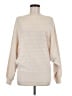 Trina Turk 100% Merino Wool Chevron-herringbone Ivory Wool Pullover Sweater Size 30 waist (estimated) - photo 1
