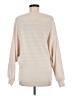 Trina Turk 100% Merino Wool Chevron-herringbone Ivory Wool Pullover Sweater Size 30 waist (estimated) - photo 2