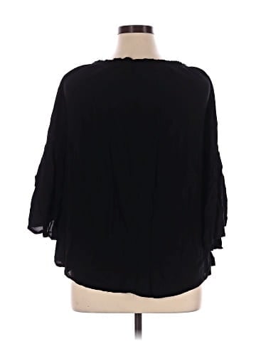 Feathers 3/4 Sleeve Blouse (view 2)