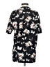 Givenchy 100% Cotton Floral Black Short Sleeve T-Shirt Size XS - photo 2