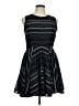 Maison Jules 100% Polyester Stripes Black Casual Dress Size XL - photo 1