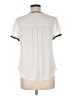 Lily White 100% Polyester Ivory Short Sleeve Blouse Size M - photo 2