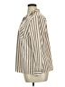 Notations Stripes Brown 3/4 Sleeve Blouse Size XL - photo 5