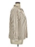 Notations Stripes Brown 3/4 Sleeve Blouse Size XL - photo 4