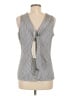 Etcetera Silver Sleeveless Blouse Size M - photo 2