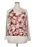 Kut from the Kloth Floral Silver Pullover Sweater Size XXL - photo 1