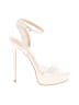 Shoedazzle 100% Polyurethane White Sandals Size 8 - photo 1