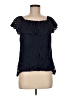Maison Jules Blue Short Sleeve Blouse Size M - photo 1