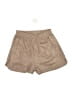 Lush 100% Polyester Solid Brown Shorts Size S - photo 1