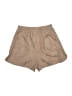 Lush 100% Polyester Solid Brown Shorts Size S - photo 2