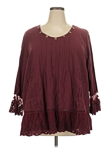 Ali Miles 3/4 Sleeve Blouse (view 1)